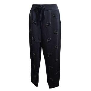 NWT Juicy Couture Embellished Joggers Medium Black